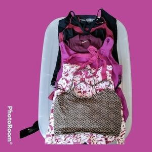 Tank top bundle size medium purples and blacks 7 items